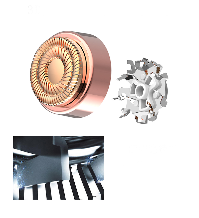 Naisten parranajokone, jalan karvanpoisto, mini-trimmeri, karvanpoistolaite (SF-1005)